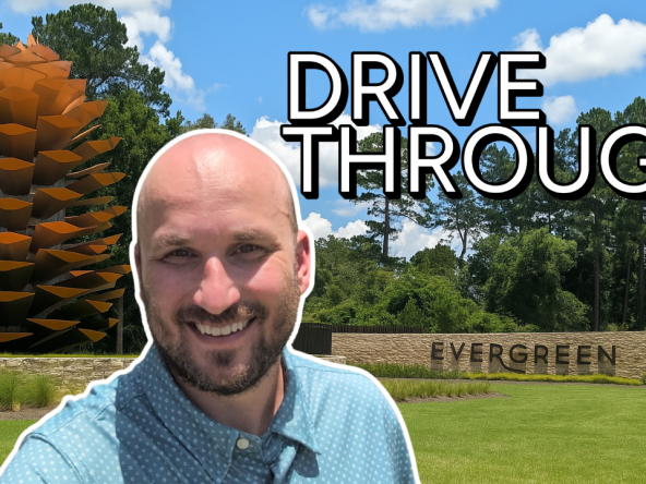 evergreen community drive through and walk through new homes for sale in conroe texas