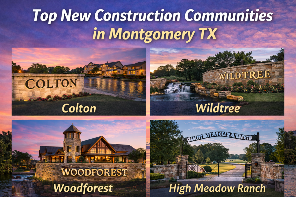 top new construction home communites in montgomery tx