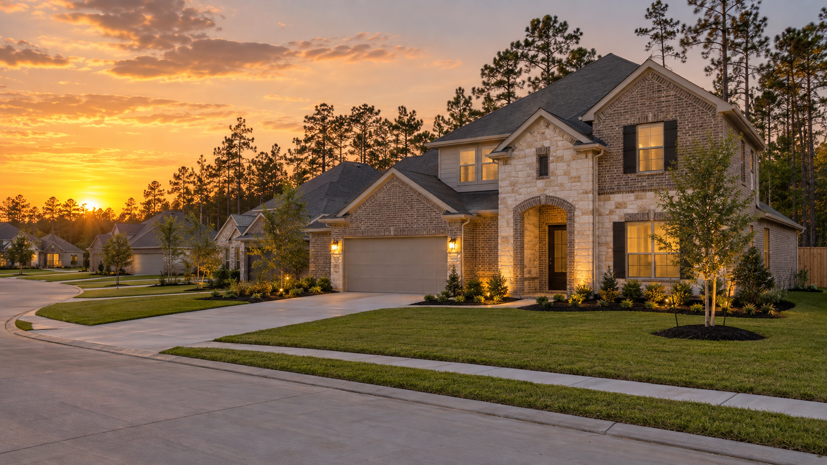 New construction homes in Magnolia TX near Tomball and Highway 249